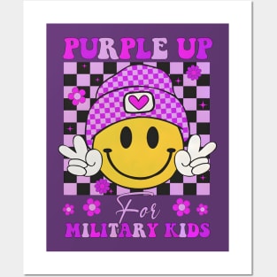 Purple Up Military Child, Month of the Military Child, Purple Up For Kid,  Purple Ribbon Posters and Art